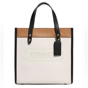 NEW COACH Colorblock Leather Tote NWT